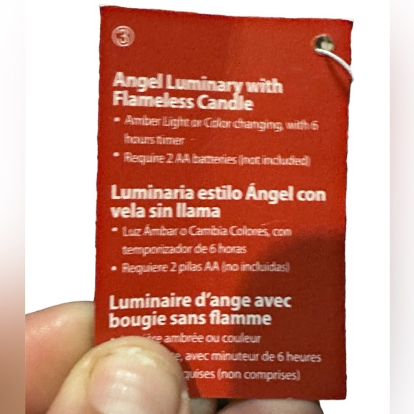 Home Reflections Light-Up Color Changing Ceramic Angel Christmas Bulb Figurine - Picture 8 of 9